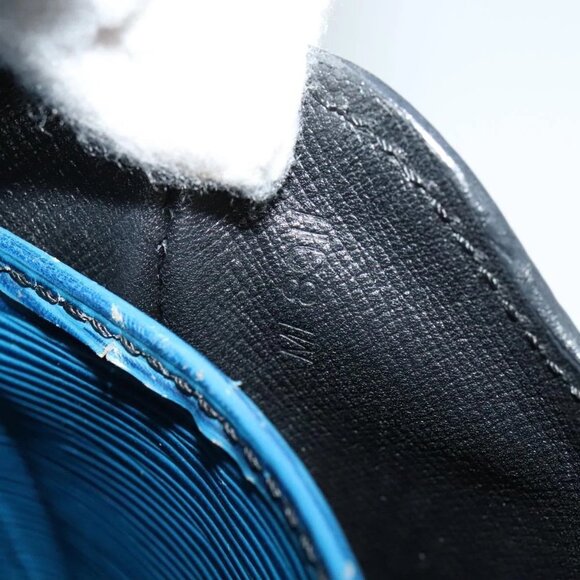 LOUIS VUITTON Epi Cartouchiere MM Shoulder Bag Blue M52245 LV Auth 123038 - Picture 11 of 16